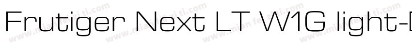 Frutiger Next LT W1G light字体转换